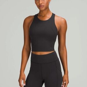 Lululemon Invigorate Training Hidden Bra Tank Top Black 6